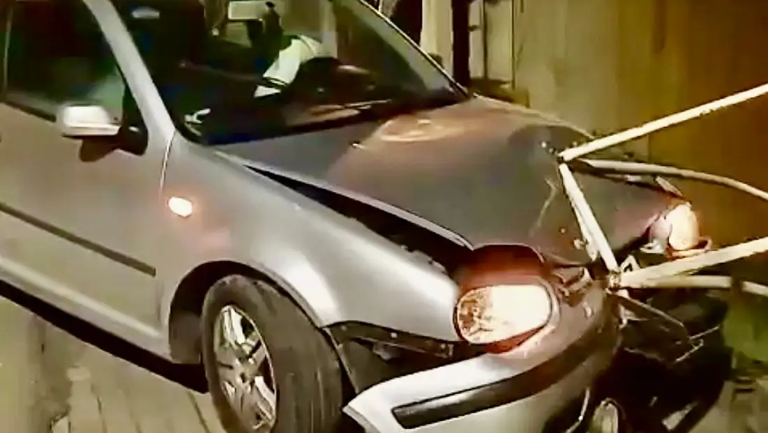 Hastane kavşağında kaza