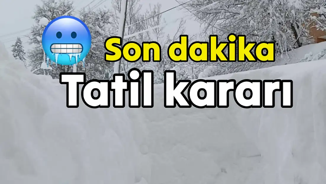 Bartın’da okullar için tatil kararı