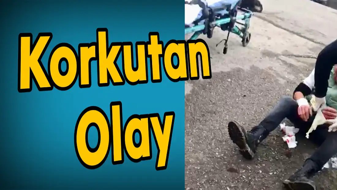 Sanayi sitesi önünde korkutan olay