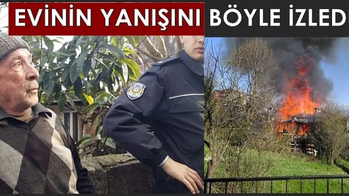 2 katlı ev alev alev yandı