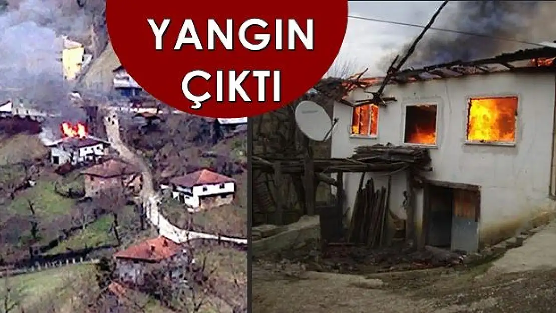 2 Katlı evde yangın çıktı