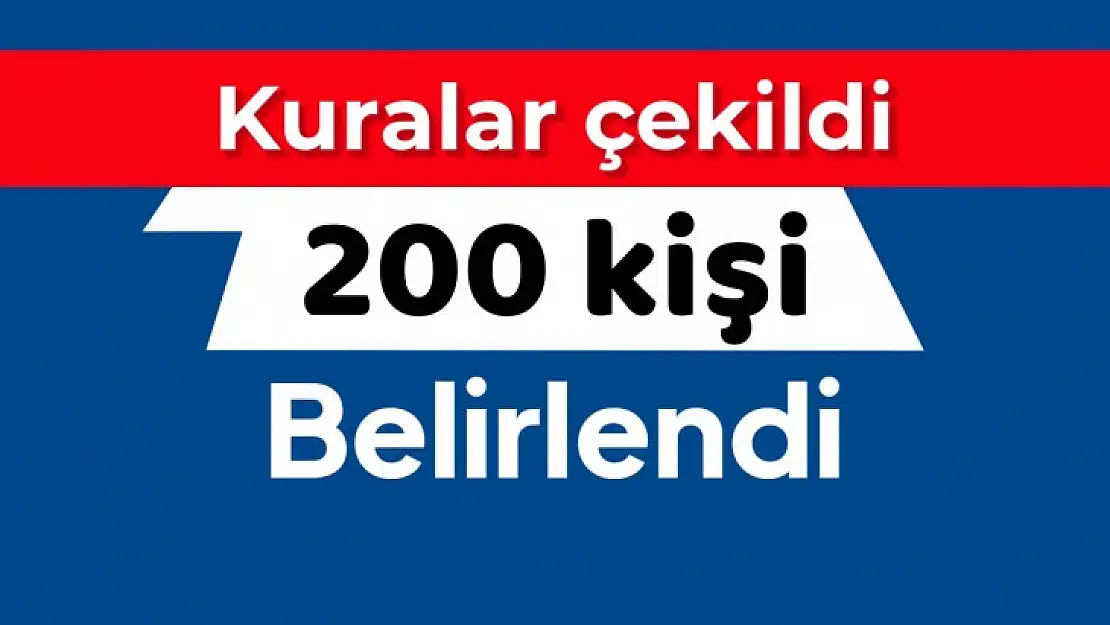 200 kişinin tam listesi
