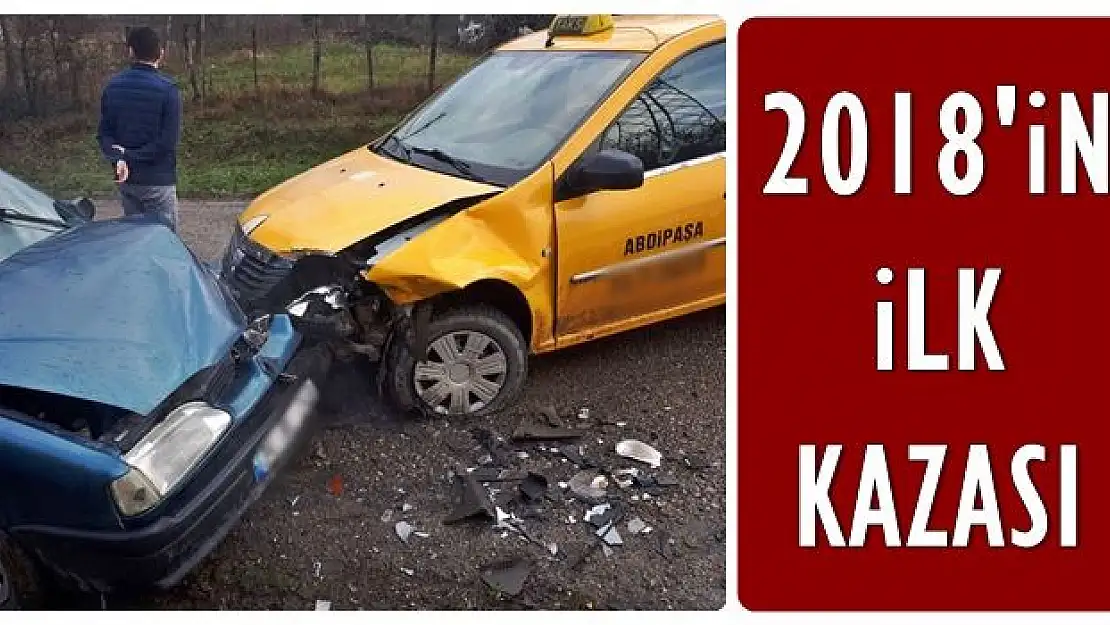 2018'in ilk kazası, çarpıştılar!