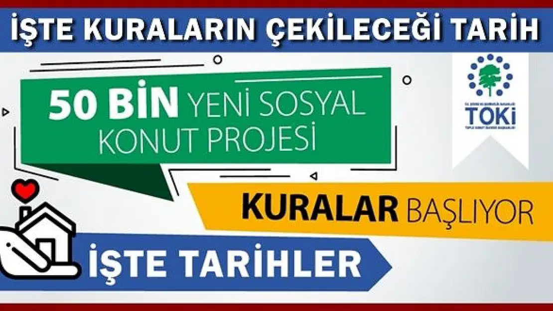 2019 TOKİ kura çekimi hangi tarihte yapılacak?