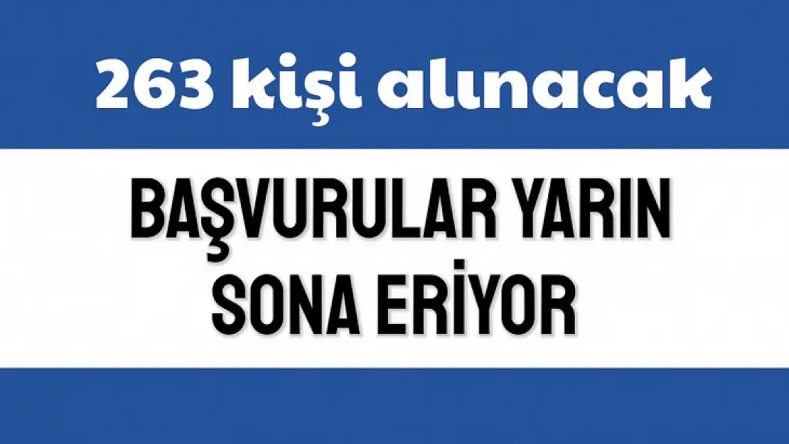 263 kişi kura ile belirlenecek