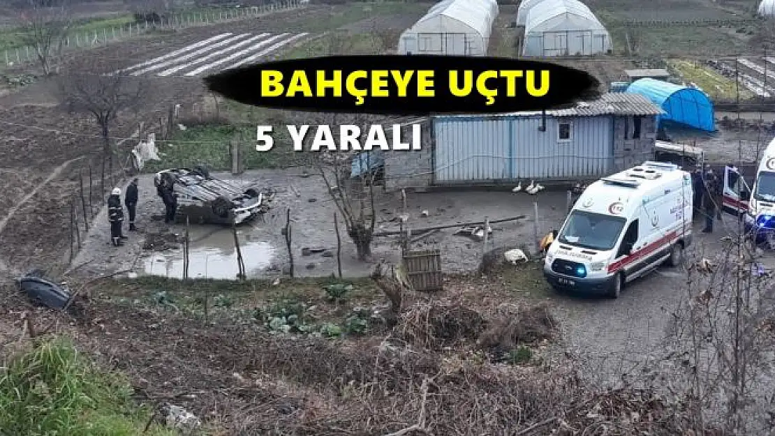 50 metreden bahçeye uçtu