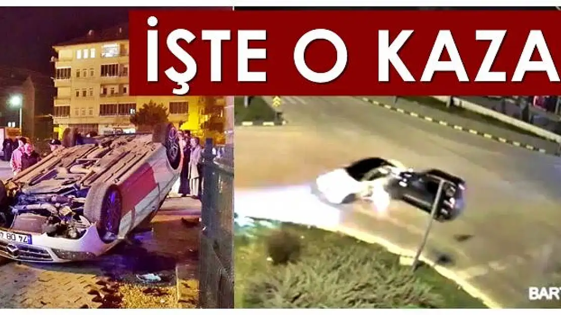 7 kişinin yaralandığı kaza kamerada