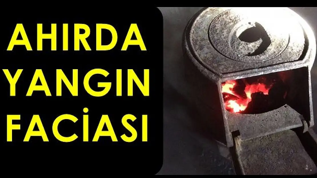 Ahırdaki soba faciaya neden oldu