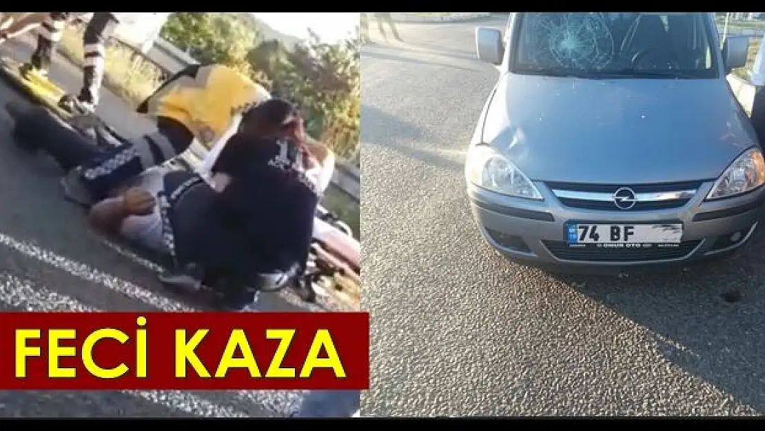 Akçamescit kavşağında feci kaza