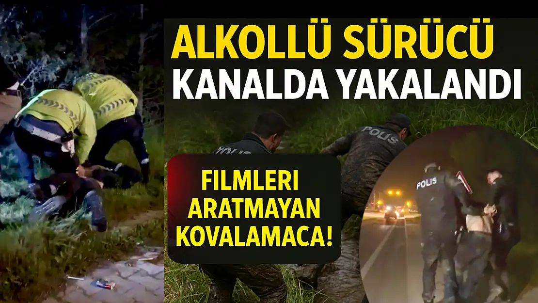 Alkollü sürücü polisten kaçmaya kalktı