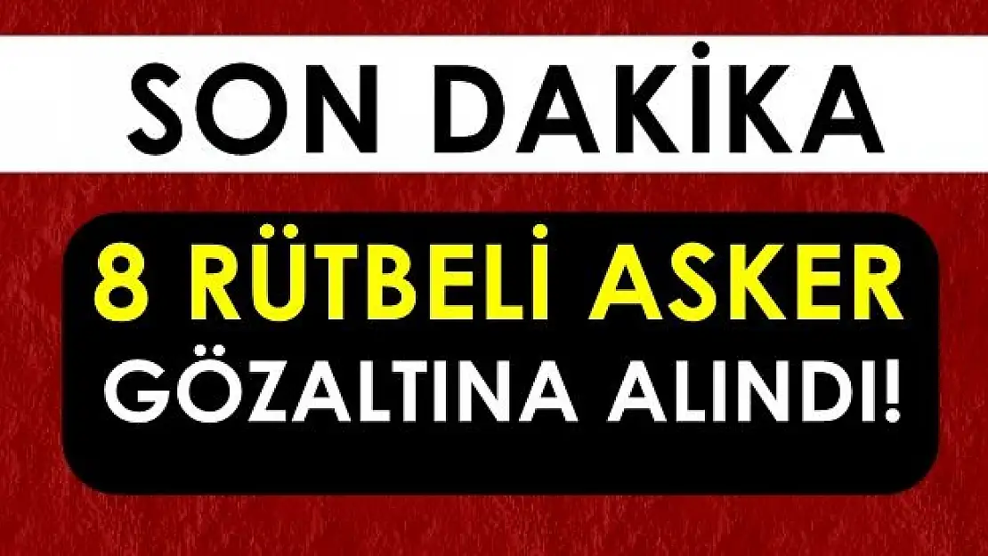 Amasra'da 8 Asker Gözaltına Alındı