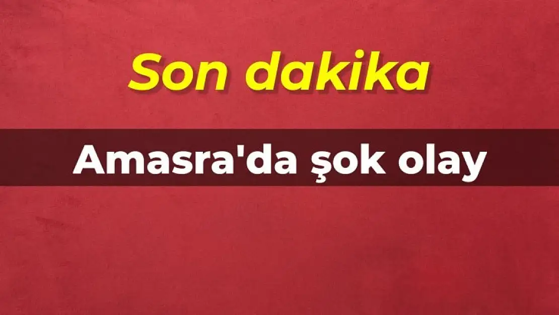 Amasra'da acı olay