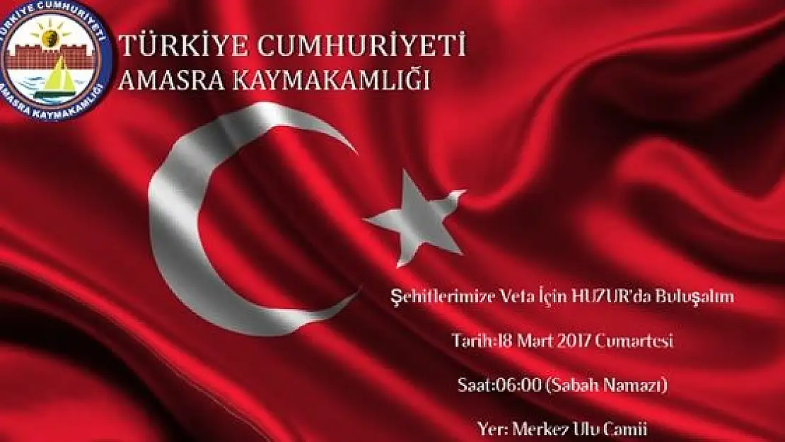 Amasra'da Çanakkale şehitleri dualarla anılacak