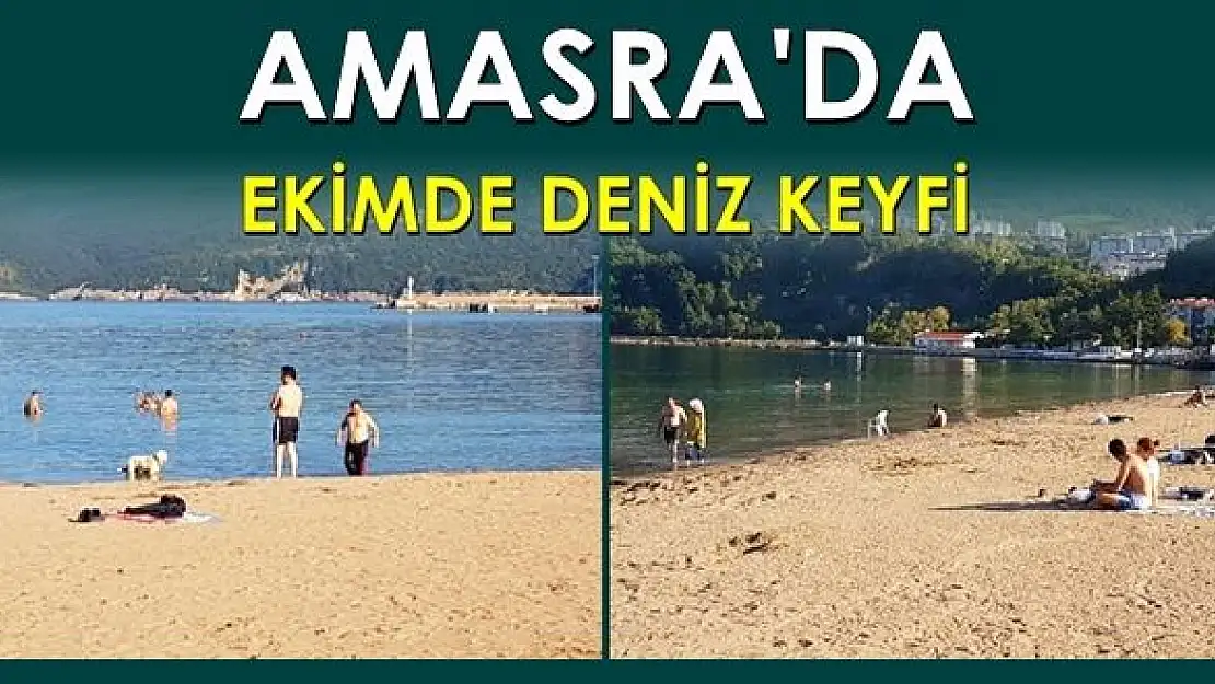 Amasra'da Ekim ayında deniz keyfi