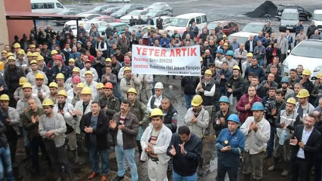 Amasra'da madenciler toplandı
