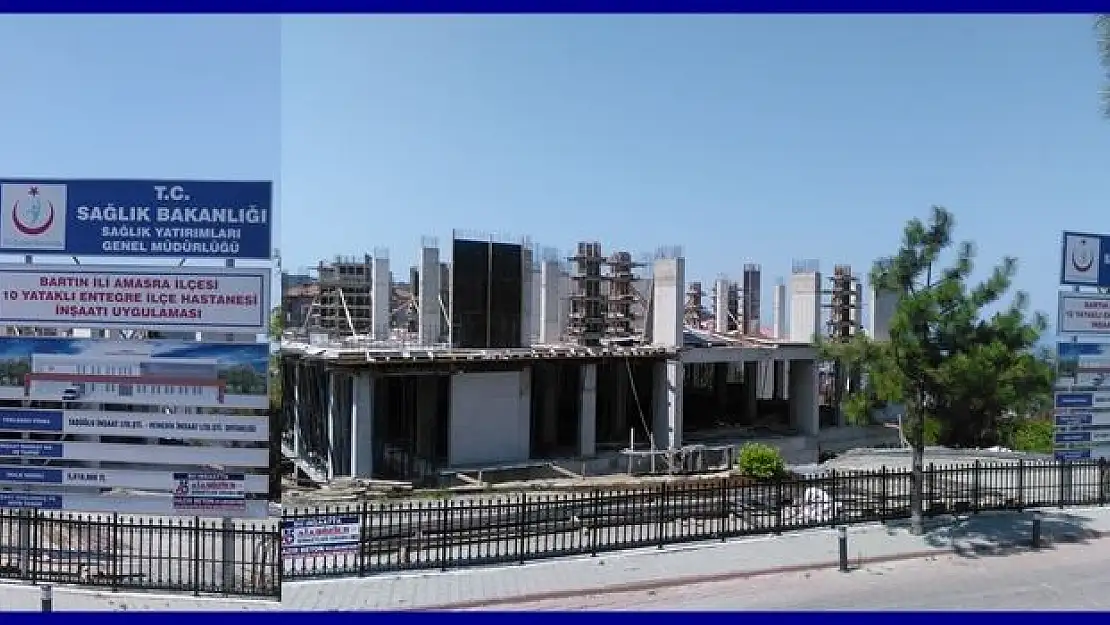 Amasra İlçe Hastanesi Hızla Yükseliyor