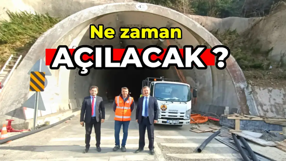 Amasra tüneli ulaşıma açıldı