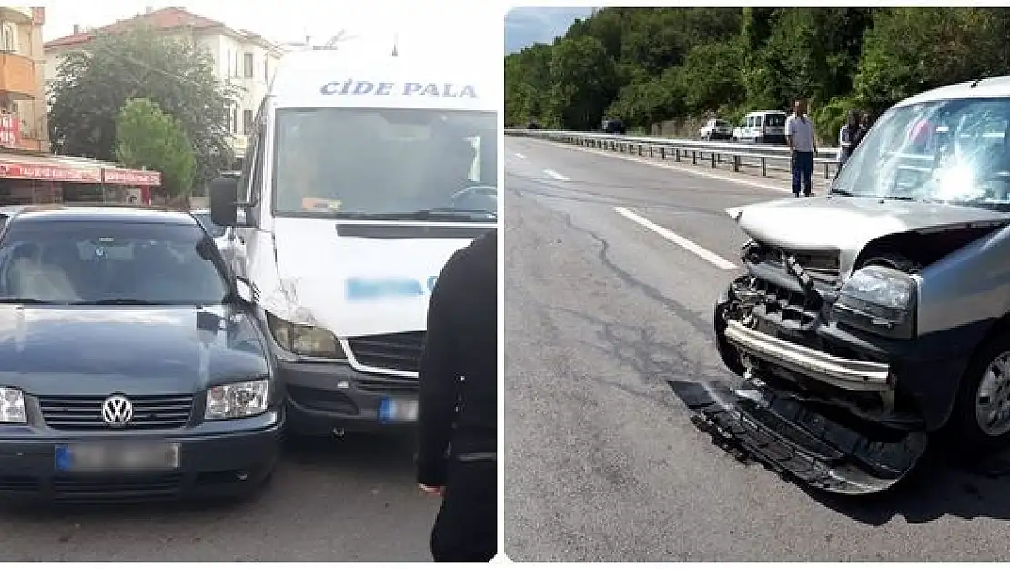 Amasra yolu ve Yalı'da kaza