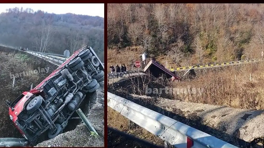 Amasra yolunda devrildi