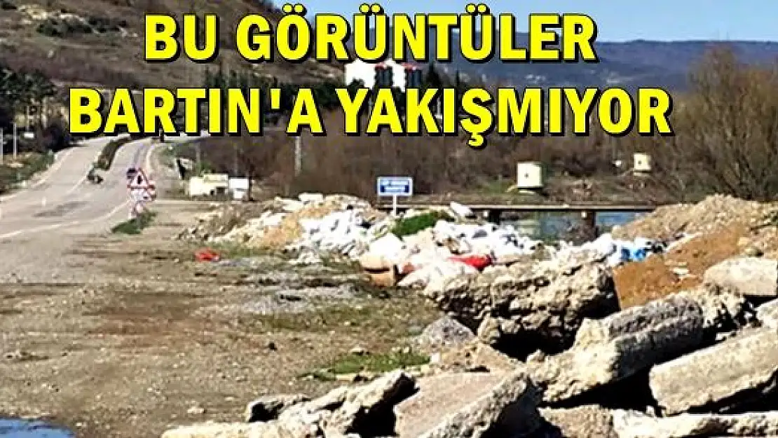 Ana yol kenarı çöplüğe döndü