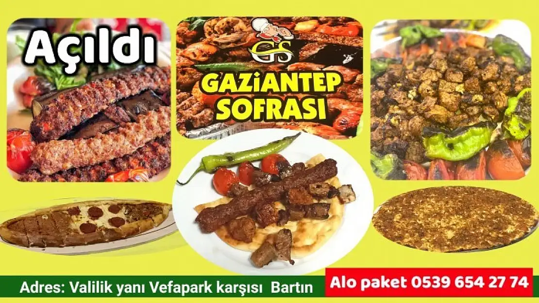 Antep Sofrası Bartın'da açıldı