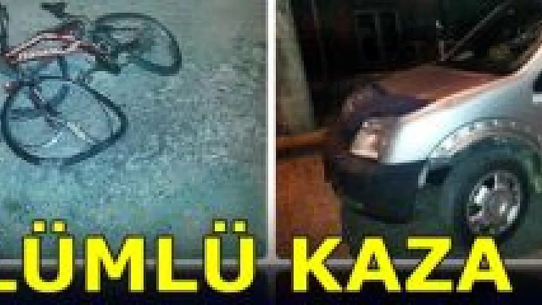 Aracın çarptığı bisiklet sürücüsü hayatını kaybetti 