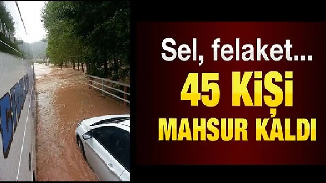Araçlar mahsur kaldı,helikopter istendi!