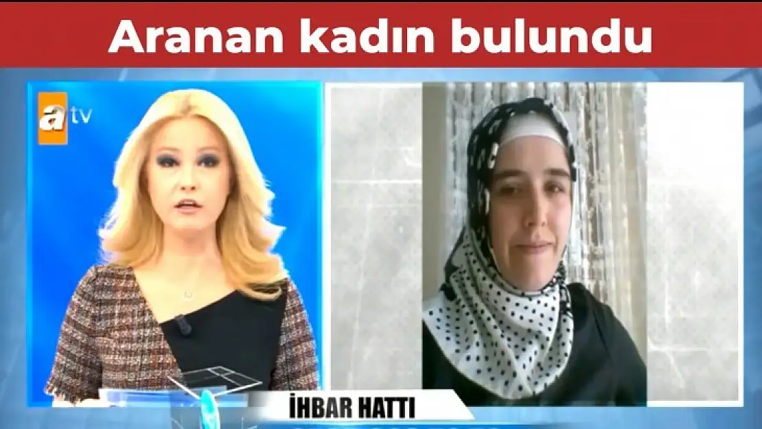 Aranan kadından haber geldi