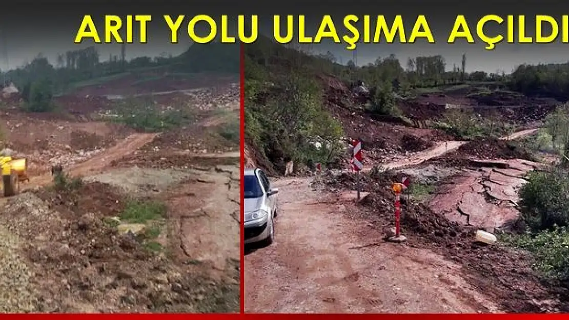 Arıt yolu ulaşıma açıldı