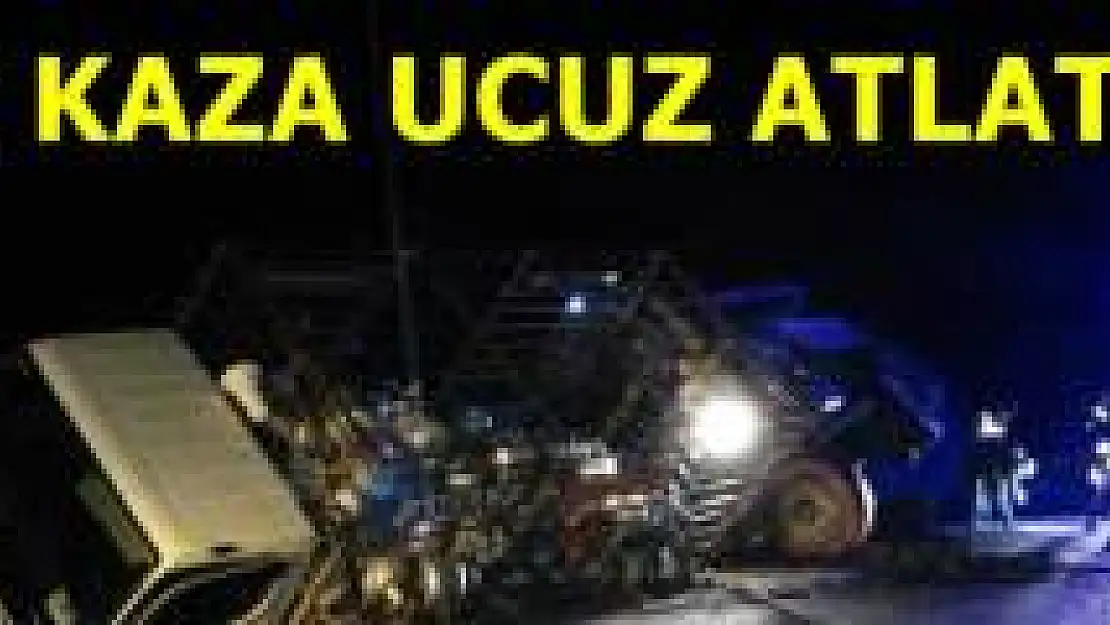 Arıt yolunda Freni patlayan kamyon dehşeti