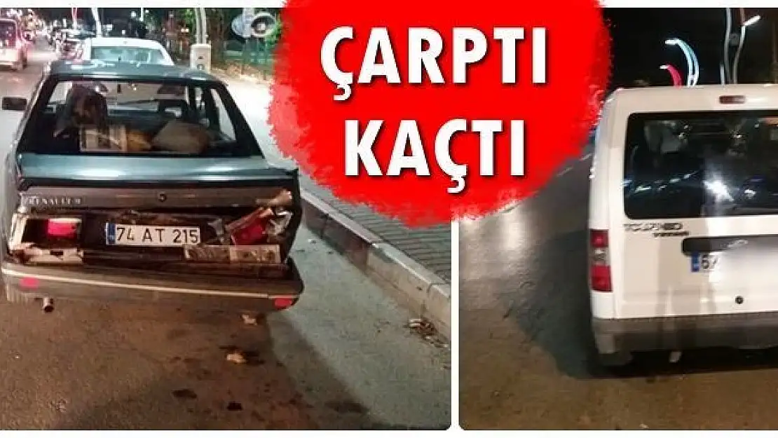 Arkadan çarptı, ortadan kayboldu