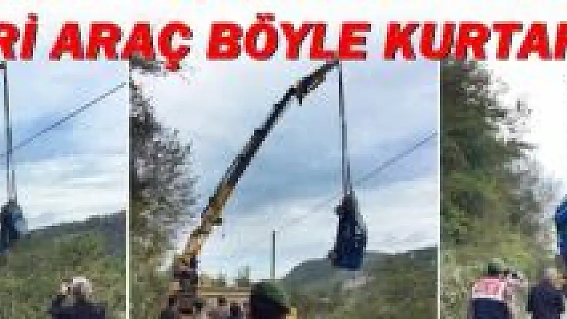 Askeri araç ırmağa uçtu!