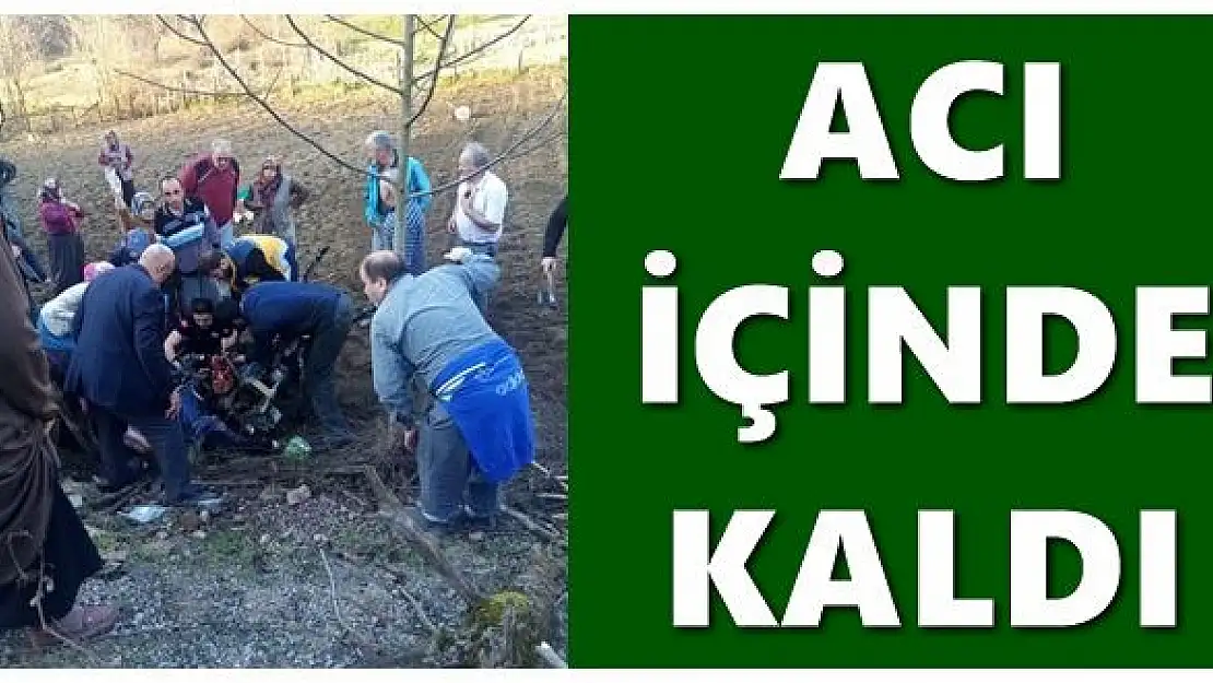 Ayağını çapa makinesine kaptırdı