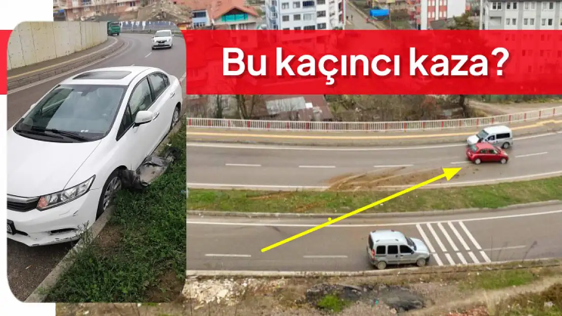 Aynı noktada peş peşe kaza