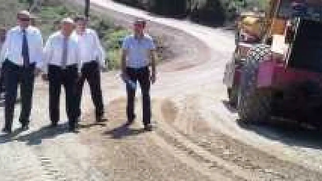 AZİZOĞLU YOL ÇALIŞMALARINI İNCELEDİ