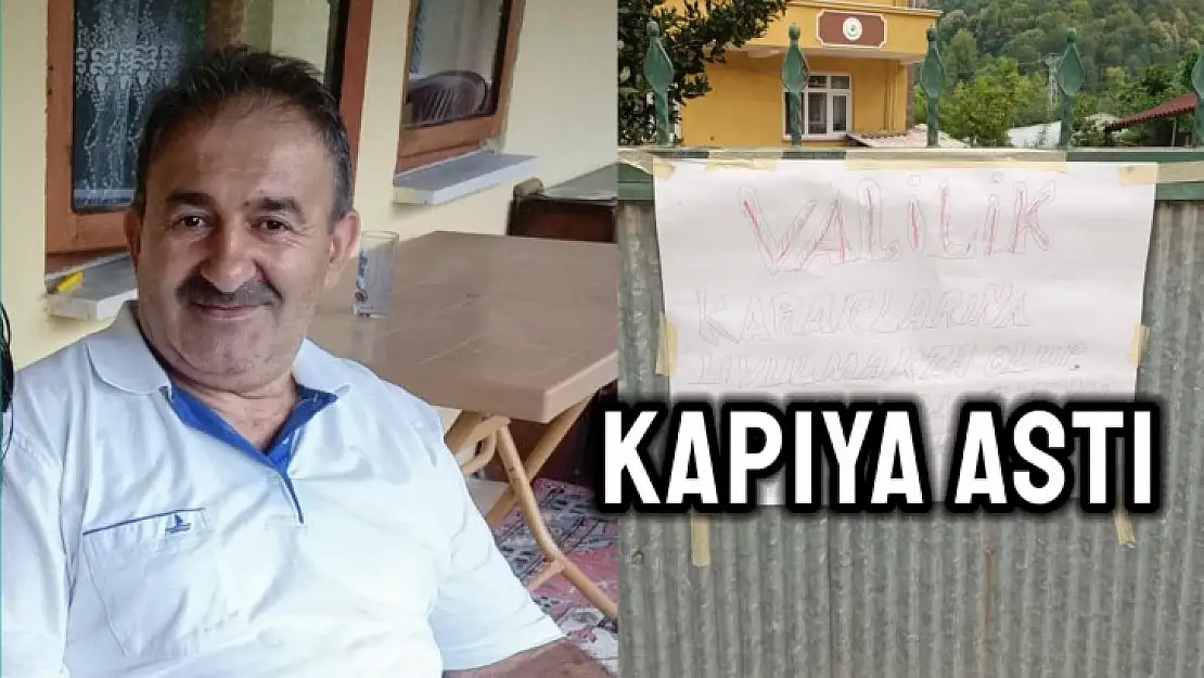 Bahçe kapısına öyle bir yazı yazdı ki