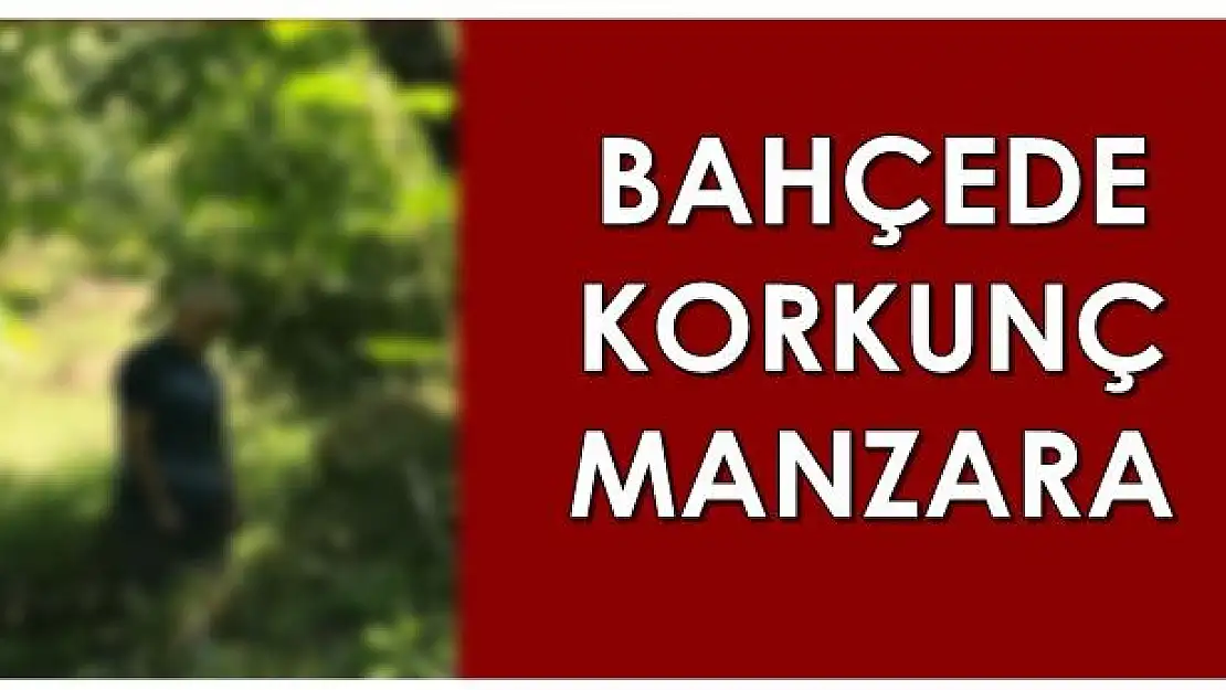 Bahçede korkunç manzara!