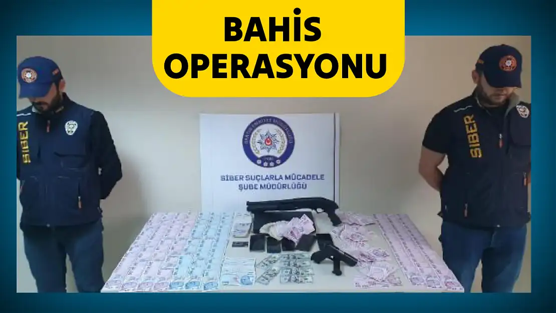 Bahis operasyonu, 5 şüpheli gözaltında