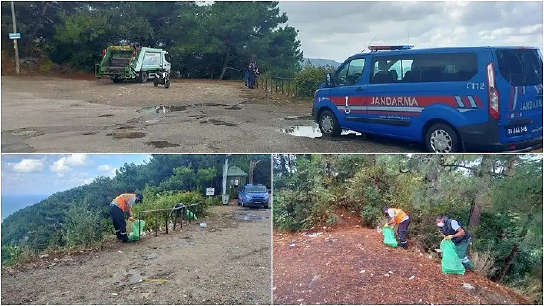 Bakacak çöplerden temizlendi