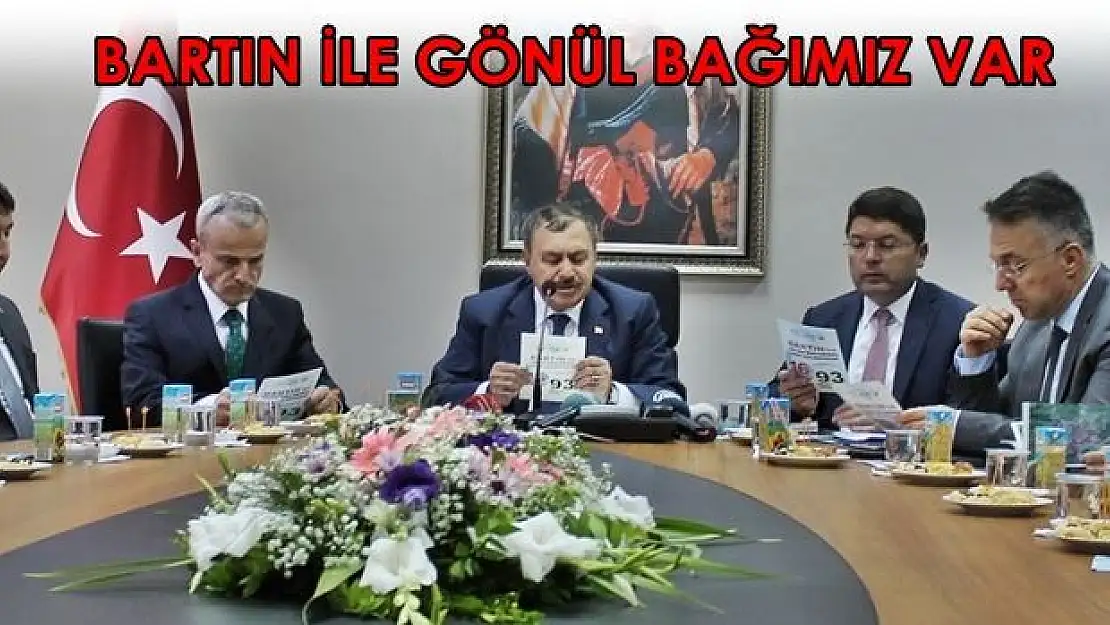 Bakan Eroğlu Bartın'a müjdelerle geldi