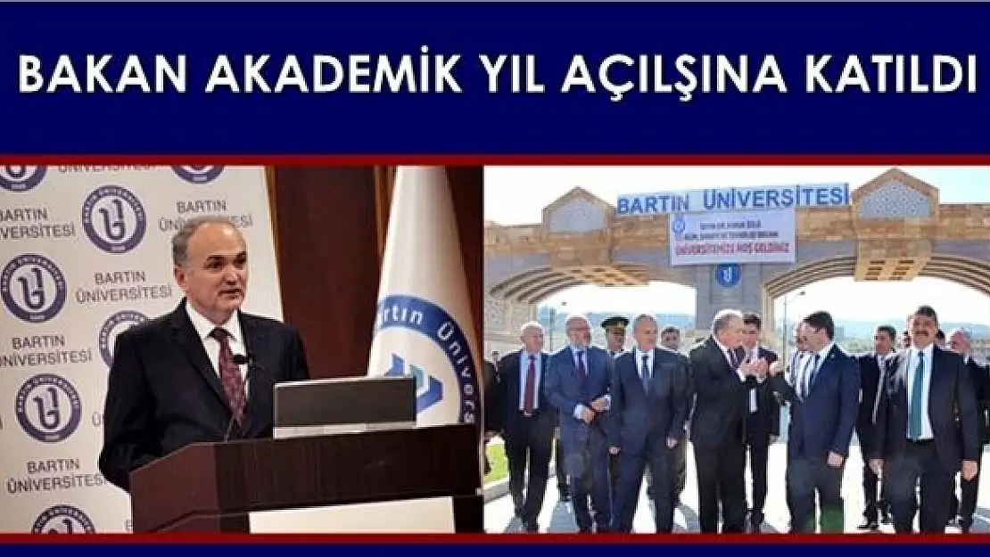 Bakan Özlü Bartın'a geldi