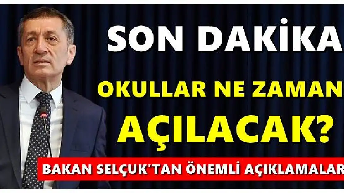 Bakan Selçuk yeni okul takvimini açıkladı! 