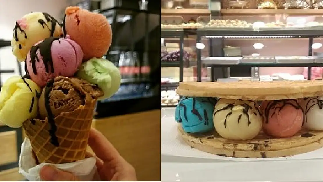 Balkaya'da dondurmalı waffle keyfi