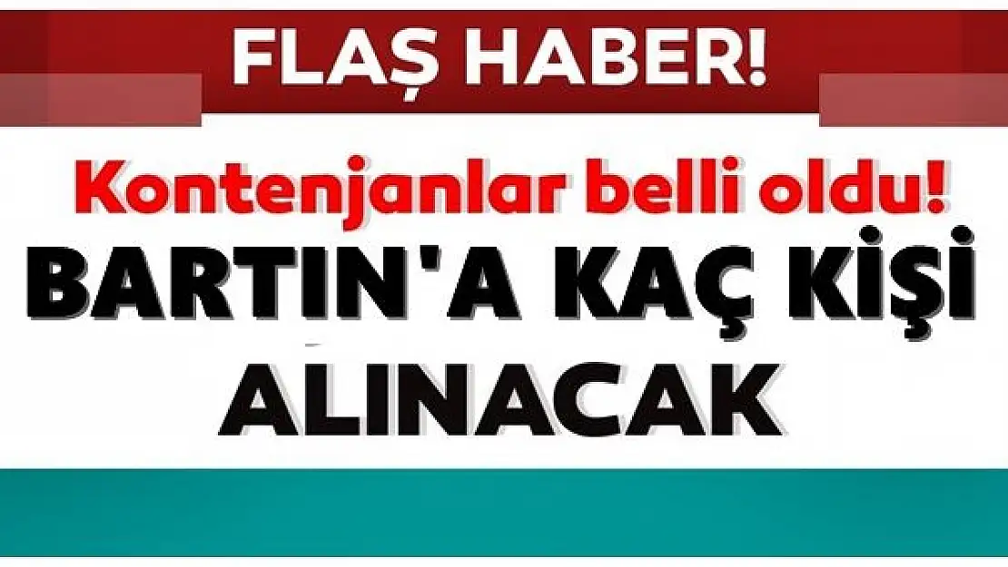 Bartın'a Sağlık personeli alınacak