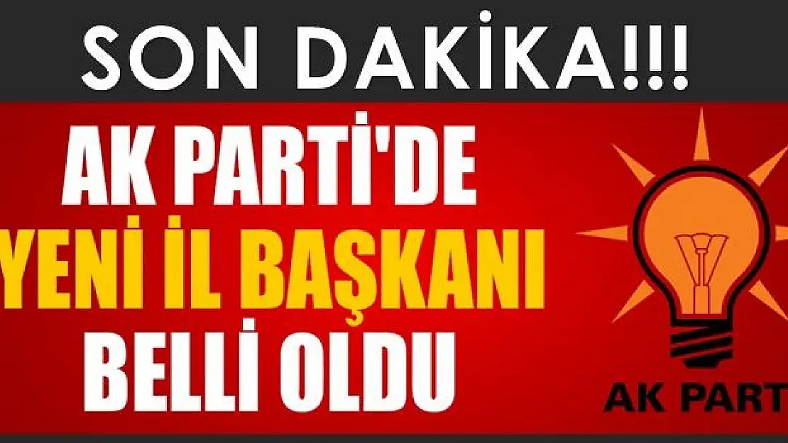 Bartın Ak Parti İl Başkanı belli oldu!