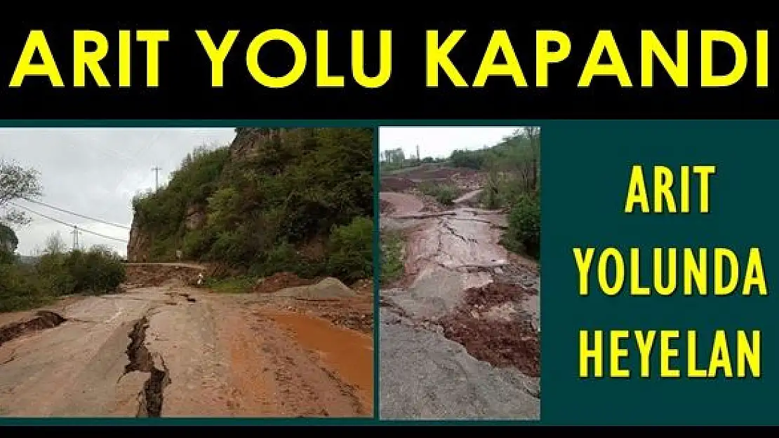 Bartın Arıt yolu ulaşıma kapandı