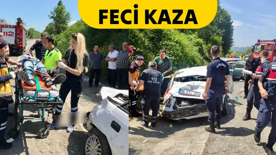 Bartın Çaycuma yolunda feci kaza!!!