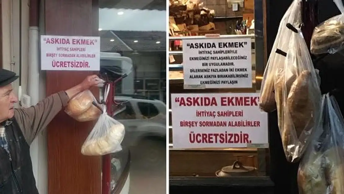 Bartın'da 'askıda ekmek' uygulaması başlatıldı