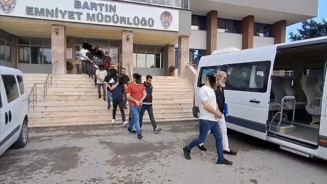 Bartın'da 10 kişi gözaltına alındı