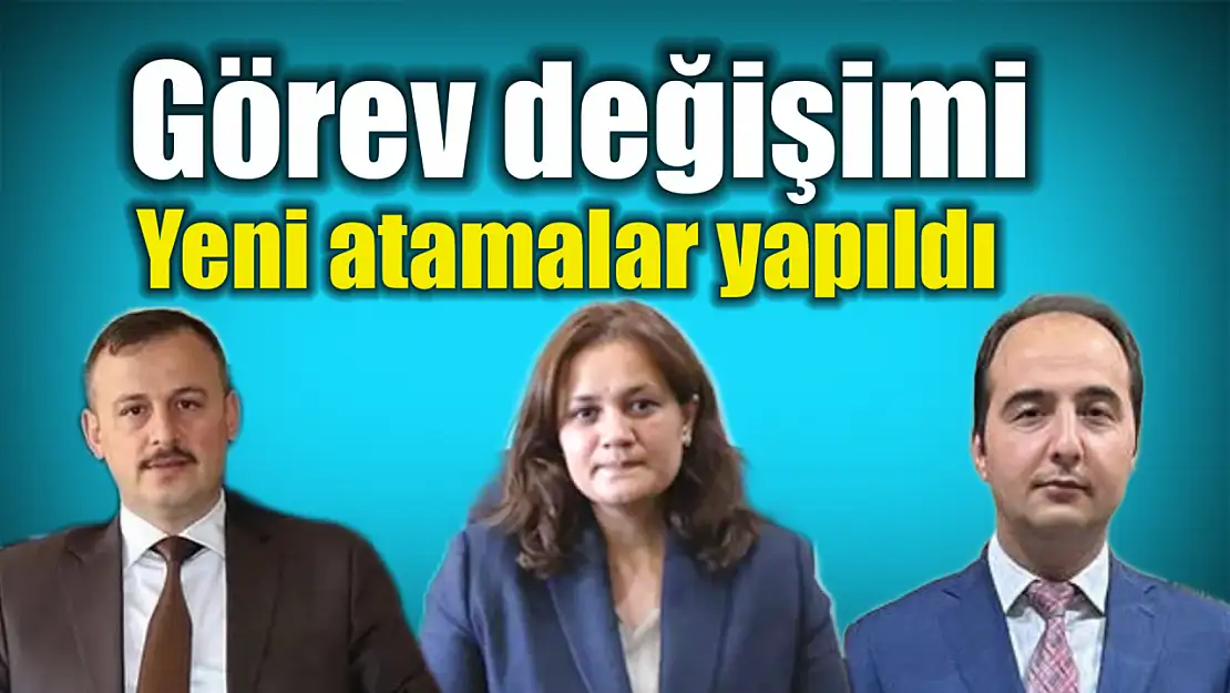 Bartın'da 3 Görev Değişikliği